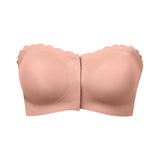 High Quality Front Button Strapless Non-slip Lady Underwear Push-up Beautiful Back Women's Bra for Ladies