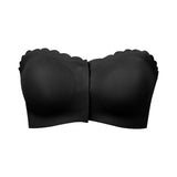 High Quality Front Button Strapless Non-slip Lady Underwear Push-up Beautiful Back Women's Bra for Ladies
