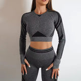 Hot Selling Breathable Yoga Fitness Shirts and Tops Running Gym Athletic Seamless Yoga Push Up Leggings Yoga Wear Crop Tops
