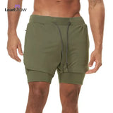 Breathable Athletic 2 in 1 Running Clothing Quick Dry Loose Workout Gym Track Shorts Sports Fitness Yoga Wear Sportswear For Men