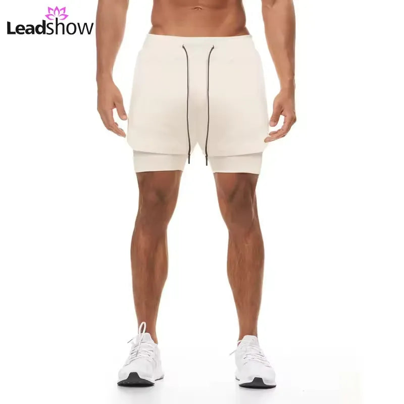 Men's 2-in-1 Athletic Running Shorts