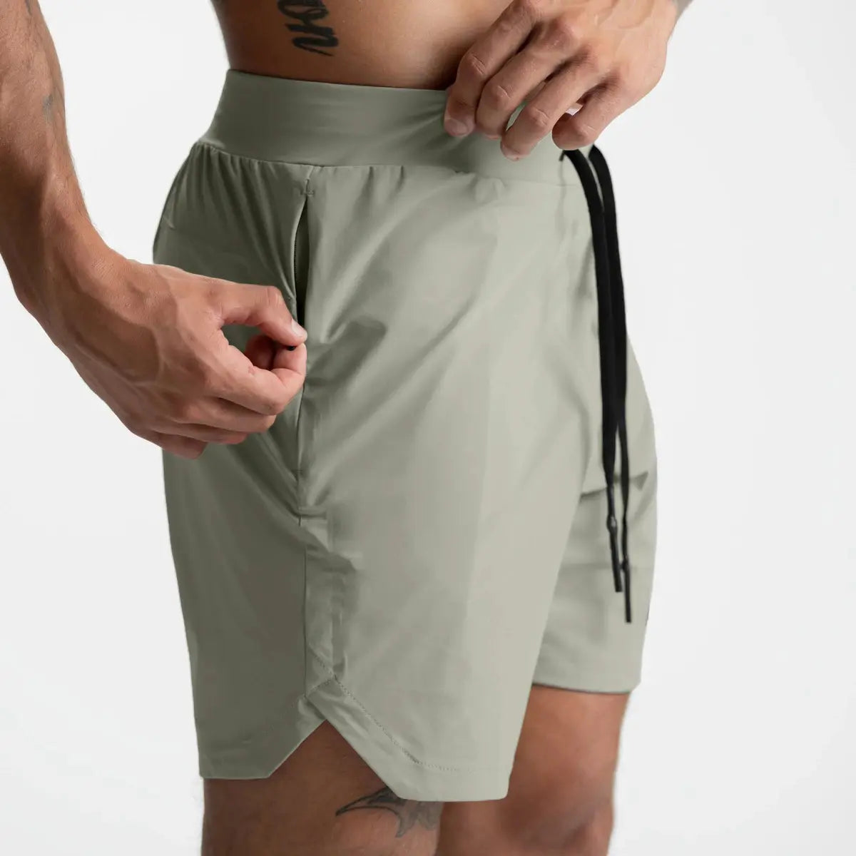 Mens Sports Shorts Nylon Nk Lulu Custom Design Factory Running Boxing Board Basketball Workout Gym Fitness Cycling Shorts