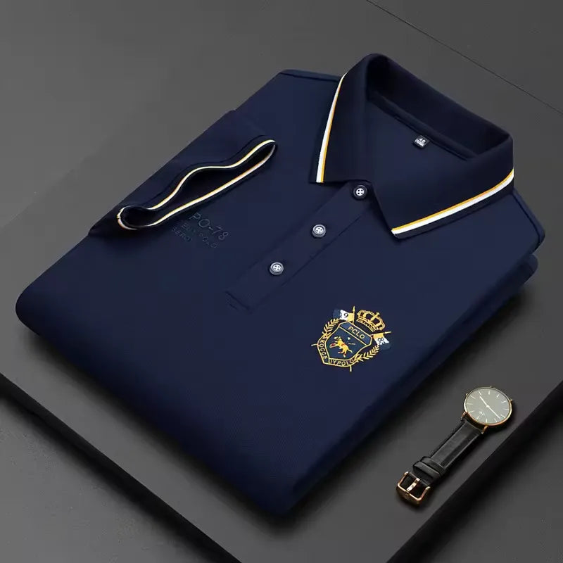 Half Sleeve Embroidered Men's Polo T-shirt