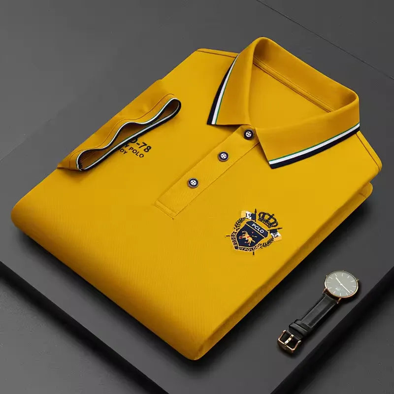 Half Sleeve Embroidered Men's Polo T-shirt