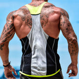 Breathable Fitness Vest Gym I-shape Tank Top Men Bodybuilding Vest Workout Shirt