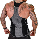 Breathable Fitness Vest Gym I-shape Tank Top Men Bodybuilding Vest Workout Shirt