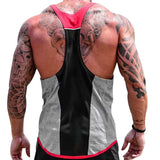 Breathable Fitness Vest Gym I-shape Tank Top Men Bodybuilding Vest Workout Shirt
