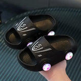 New Summer Boys And Girls Home Non Slip Indoor Luminous Cartoon Car Children's Slippers