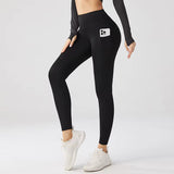 High Waist Tummy Control Breathable Exercise Leggings Fitness Buttery Soft Fabric Leggings With Pockets Size