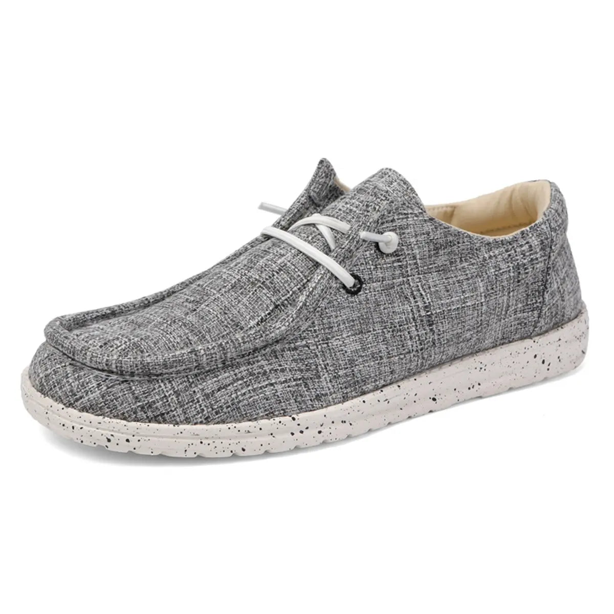 High Quality Simple Fashion Canvas Shoes Slip-On Design in Grey Black Colors Lightweight