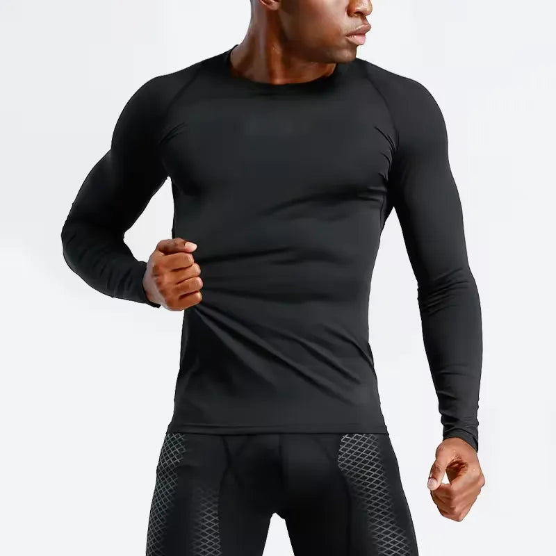 Men's Long-Sleeve Gym Wear T-Shirt