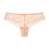 Low waist T-back upscale transparent lace openwork underwear girls triangle cotton crotch thong