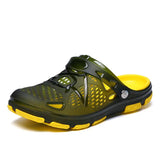 Men's Joker Outdoor Classic Flat PVC Sandals with Breathable Heel Insole Platform Summer Casual Upper EVA Material Spring Season
