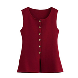 Women's Casual Knitted Vest Jacket