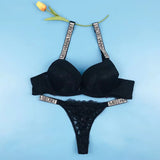 beautiful back bra set women's large size push-up underwear adjustable comfortable sexy lace bra