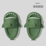 Parent-child Outdoor Slide EVA Soft Thickness Sole Shark Slipper For Kids