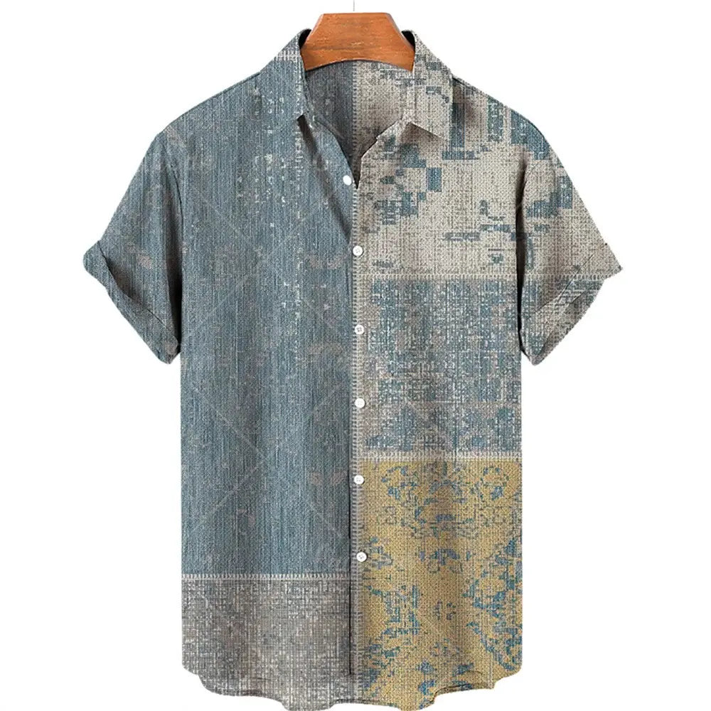 3d Printed Men's Shirt Junior Shirt Printed Elastic Polyester High Quality Shirt