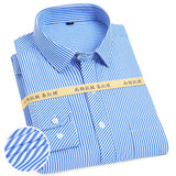 High-end Soft Casual Long-sleeved Men's Shirt Fashionable Striped Men's Business Formal Plaid Shirts Camisas De Hombre