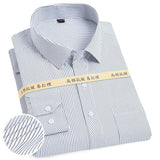 High-end Soft Casual Long-sleeved Men's Shirt Fashionable Striped Men's Business Formal Plaid Shirts Camisas De Hombre