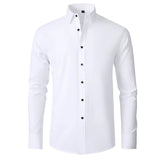  Anti-Wrinkle Casual Custom Logo Blank Formal Men's Shirt for Business