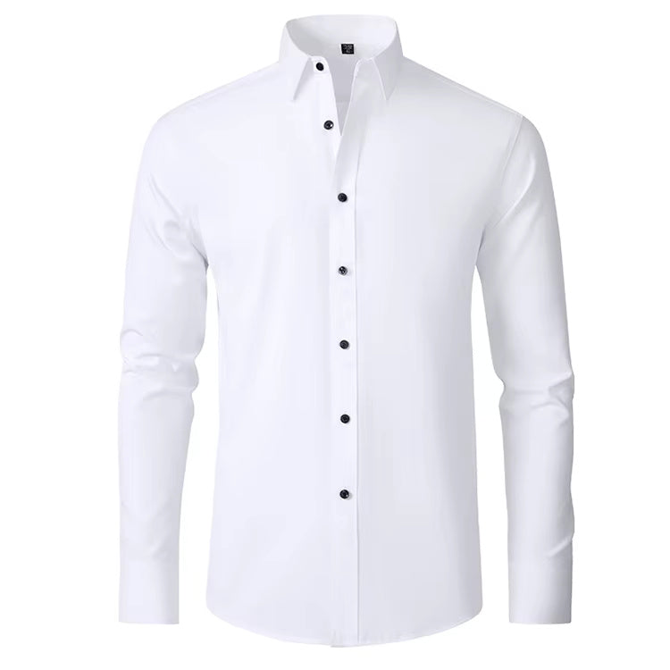  Anti-Wrinkle Casual Custom Logo Blank Formal Men's Shirt for Business