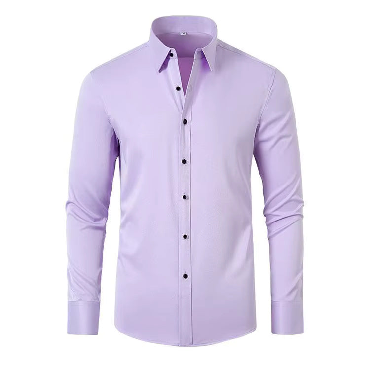  Anti-Wrinkle Casual Custom Logo Blank Formal Men's Shirt for Business