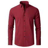  Anti-Wrinkle Casual Custom Logo Blank Formal Men's Shirt for Business