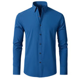  Anti-Wrinkle Casual Custom Logo Blank Formal Men's Shirt for Business
