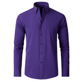  Anti-Wrinkle Casual Custom Logo Blank Formal Men's Shirt for Business