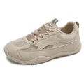 American Style Large Size White Sneakers Women Breathable Soft EVA Sports Flat Shoes Lace-Up Winter