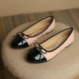 Cute Multi Color Glitter Leather Bow-knot Ballerina Women's Flats comfort Slip-on Fold up Flat Ladies Loafers Shoes