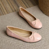 Cute Multi Color Glitter Leather Bow-knot Ballerina Women's Flats comfort Slip-on Fold up Flat Ladies Loafers Shoes