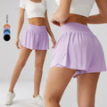 Skirted Shorts for Women Casual Loose High Waist Wide Leg Shorts Summer Fashion Skorts Built-in Shorts Active Apparel