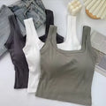 Sleeveless Short Ladies sexy modal Tank Top Multi Colors O-Neck women classic crop top