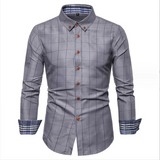 Spring Summer New Men's Shirt Young Men's Long-sleeved Shirt