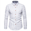 Spring Summer New Men's Shirt Young Men's Long-sleeved Shirt