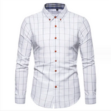 Spring Summer New Men's Shirt Young Men's Long-sleeved Shirt