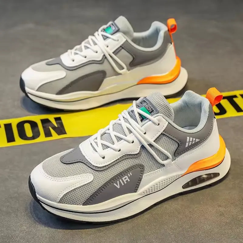 Men's breathable mesh sports shoes, trendy and versatile running casual shoes