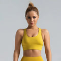 Solid Color Quick-drying High-elastic Sport Bras Top Fitness Workout Low-cut Yoga Bra Recycled Sports Bra