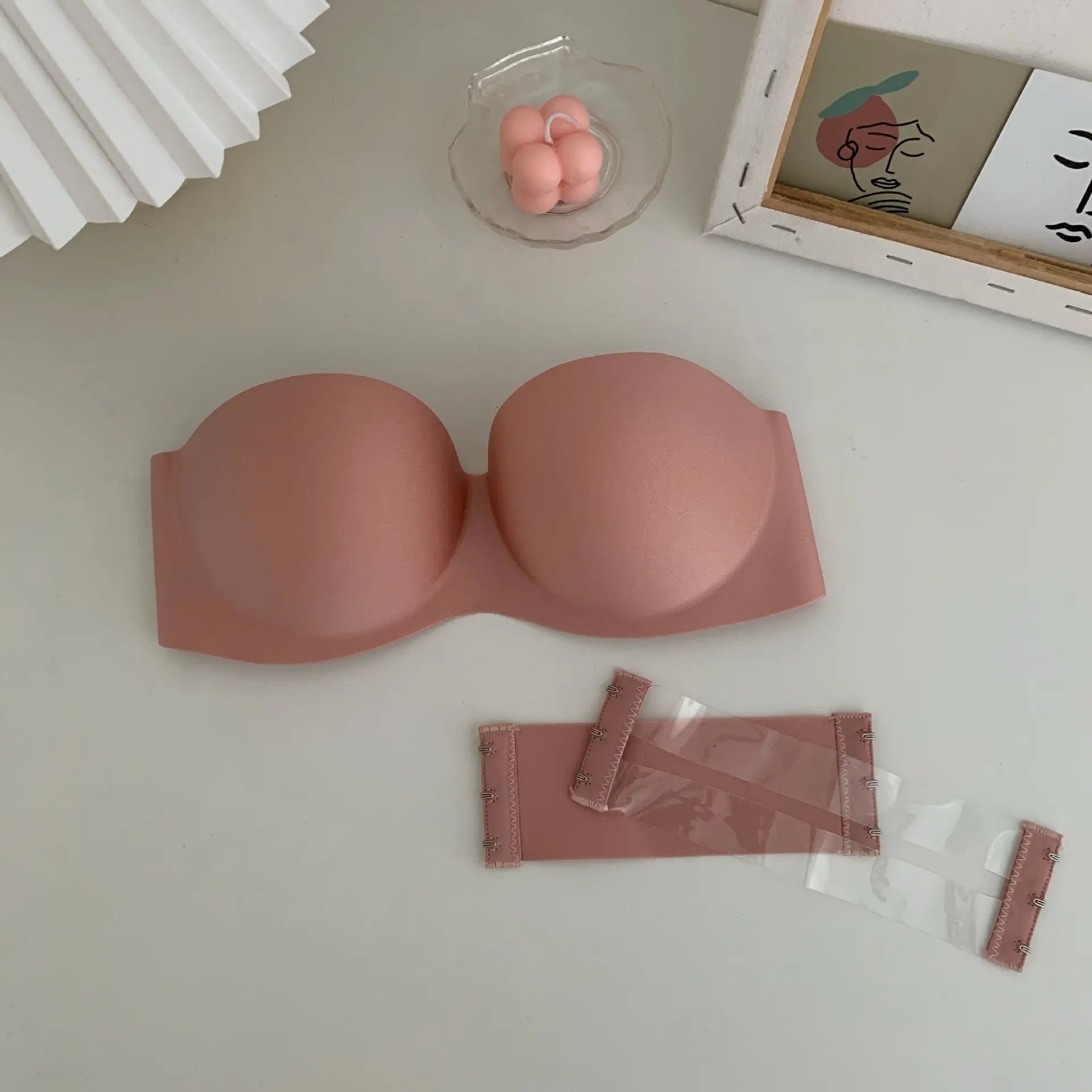 Tube Top Underwear Soild Color Sexy Lingerie Strapless Bra Push up Bra Women Seamless Bralette