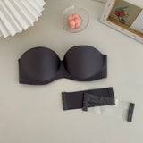 Tube Top Underwear Soild Color Sexy Lingerie Strapless Bra Push up Bra Women Seamless Bralette