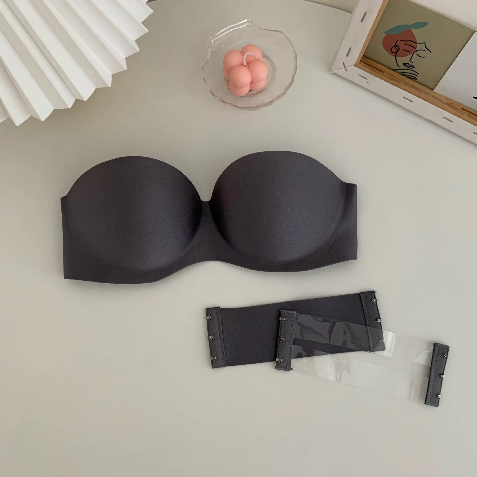 Tube Top Underwear Soild Color Sexy Lingerie Strapless Bra Push up Bra Women Seamless Bralette