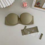 Tube Top Underwear Soild Color Sexy Lingerie Strapless Bra Push up Bra Women Seamless Bralette