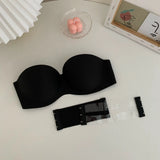 Tube Top Underwear Soild Color Sexy Lingerie Strapless Bra Push up Bra Women Seamless Bralette