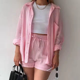Long Sleeves Casual Women's Set
