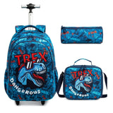 3 Pcs Set Trolley Bag with Pencil case and Lunch Bag
