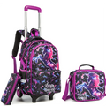 3 Pcs Set Trolley Bag with Pencil case and Lunch Bag