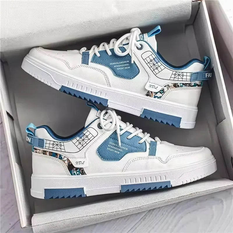 Men's shoes, Korean version, trendy and versatile small white shoes, sports and casual board shoes, trendy shoes