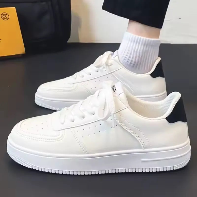 Men's Shoes New Breathable Little White Shoes Male Student Korean Version Trend Versatile Thick Sole Sports Casual Board
