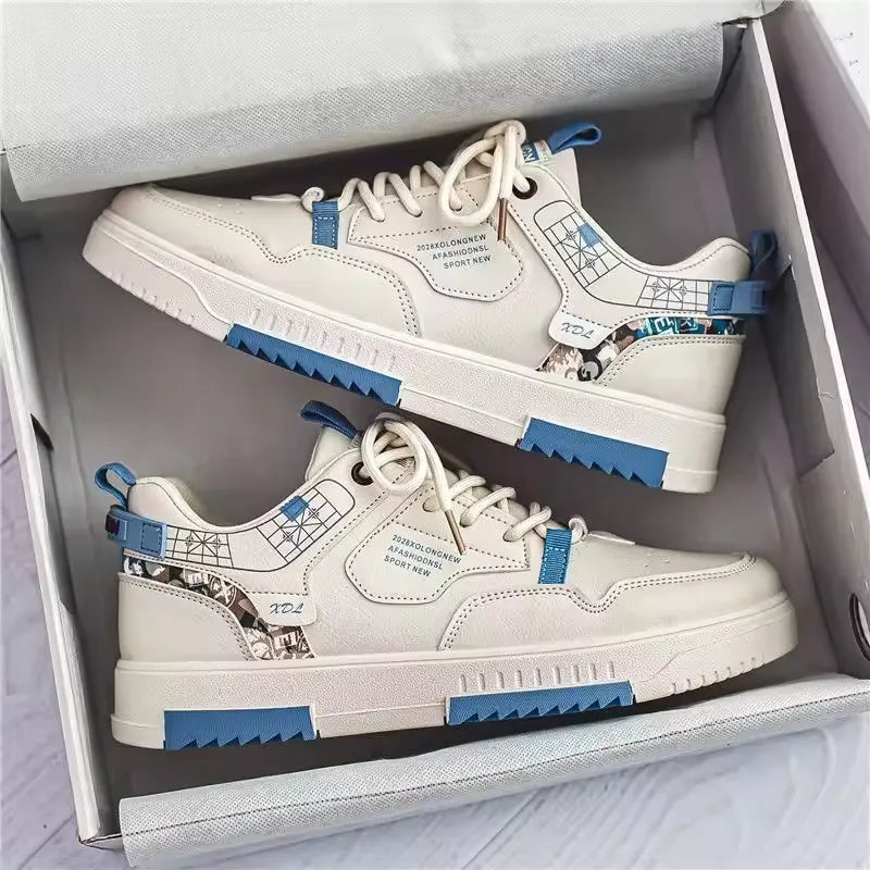 Men's shoes, Korean version, trendy and versatile small white shoes, sports and casual board shoes, trendy shoes